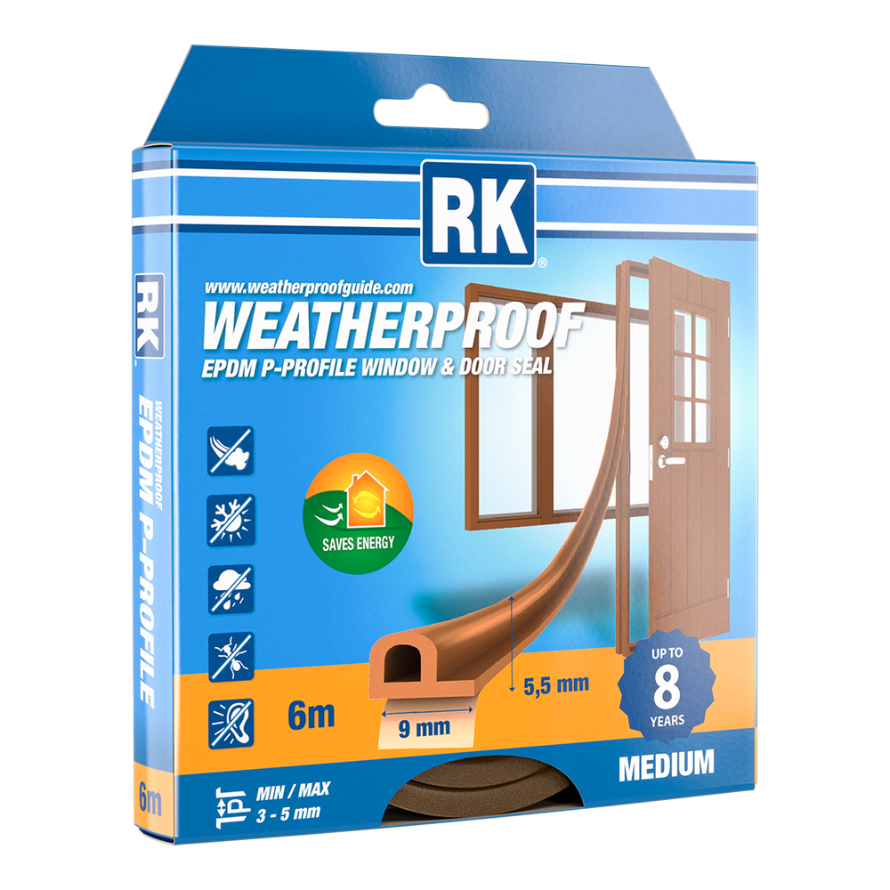 Window and Door Seal EPDM, P-profile