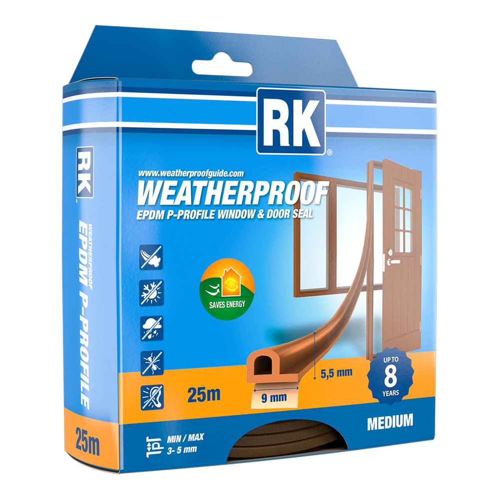 Window and Door Seal EPDM, P-profile
