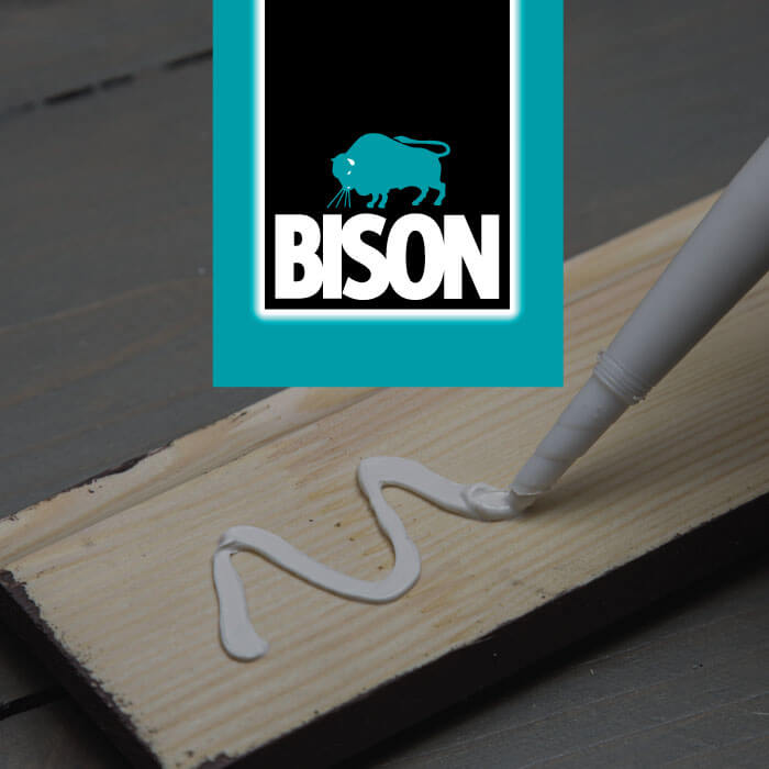 bison-brand-logo-with-panel-gluing-on-the-backgroung
