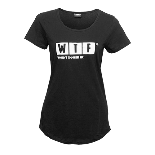 WTF scoop neck T-shirt medium