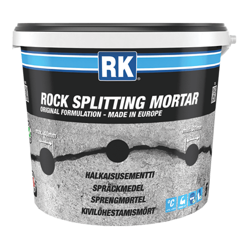 Rock splitting mortar